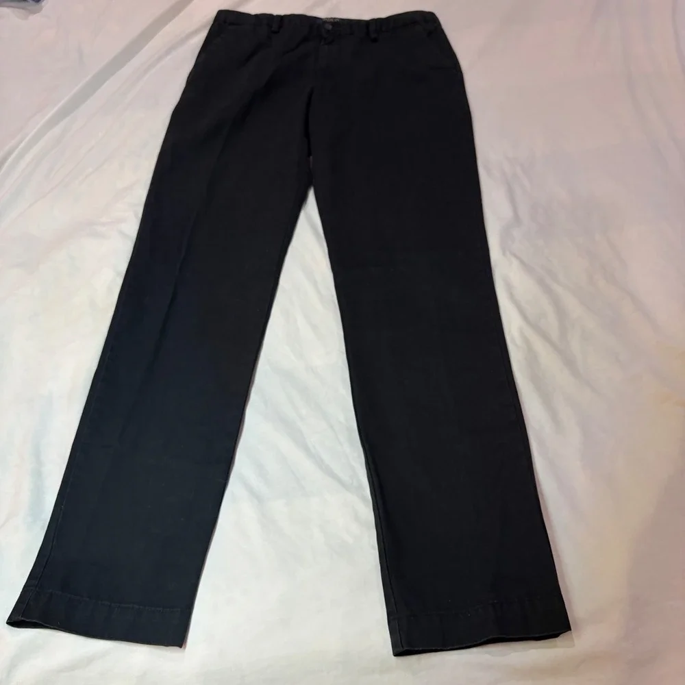Polo Ralph Lauren Boys Black Chino Pants Size 18 Straight Leg Preppy Trousers